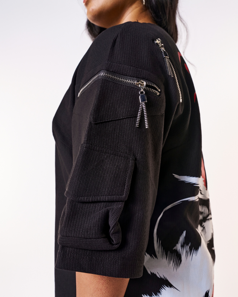 Utility Oversized T-shirt - Black