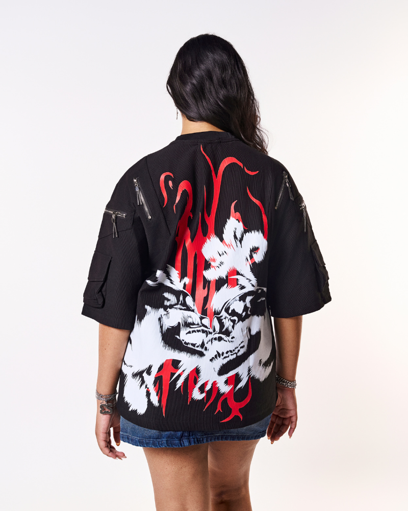 Utility Oversized T-shirt - Black