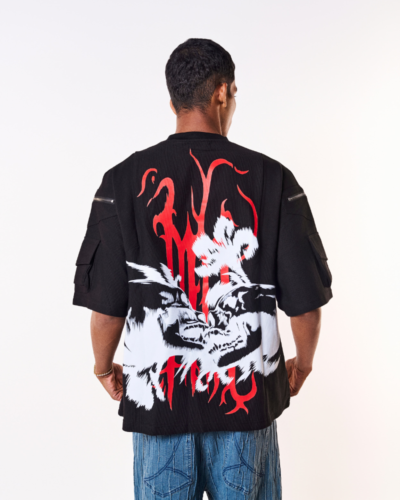 Utility Oversized T-Shirt - Black