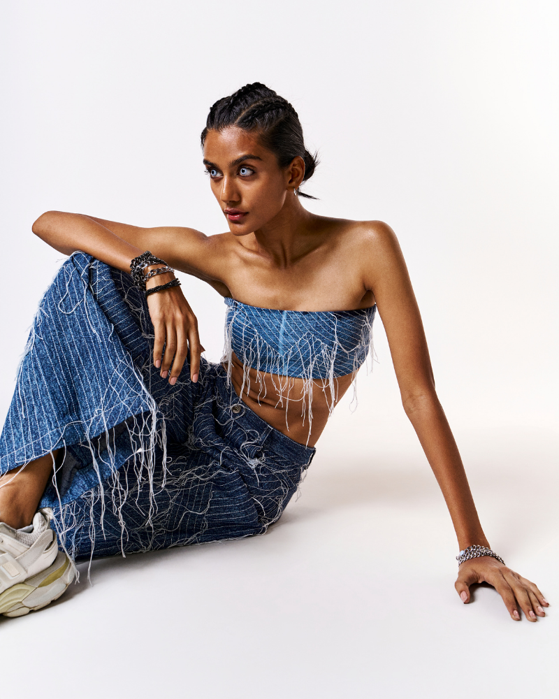 RAINING DENIM BRA