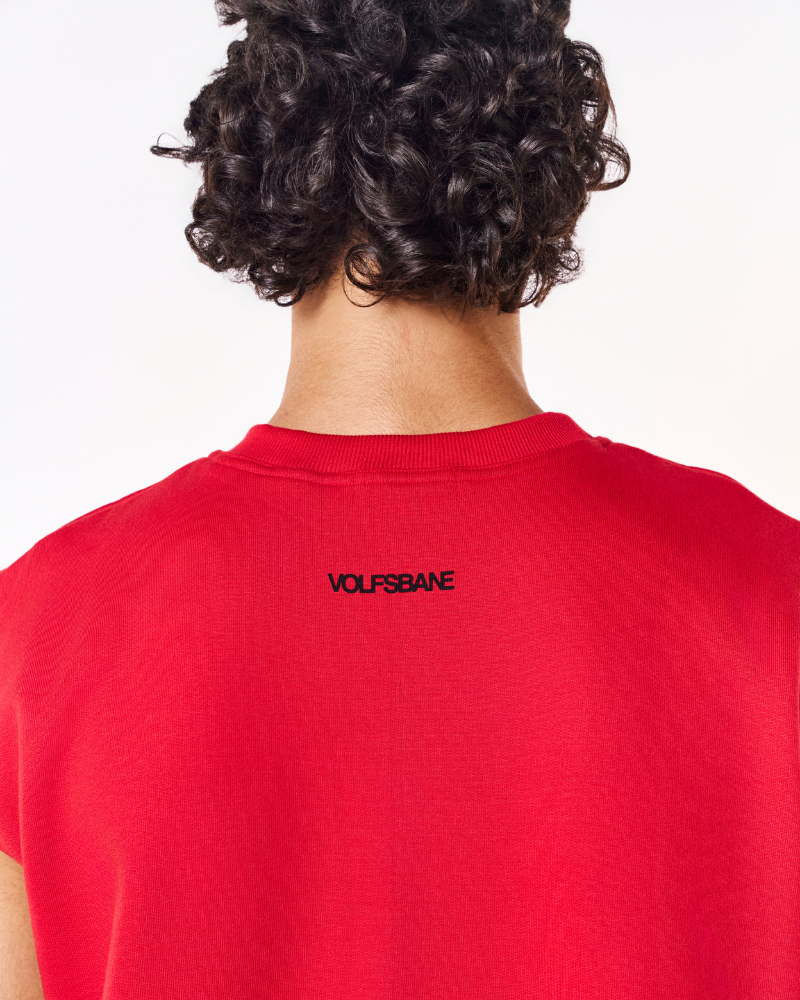 Phantom Oversized Sweatshirt- Red