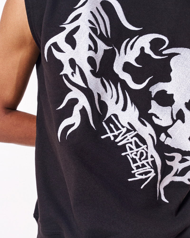 Skull Knit Sweatshirt