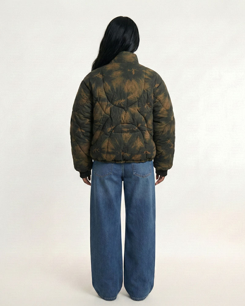 Off Duty Puffer Jacket (Olive Green & Mud)