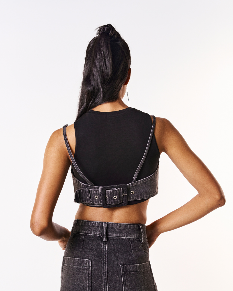 Nightfall Pullover Crop [Black]