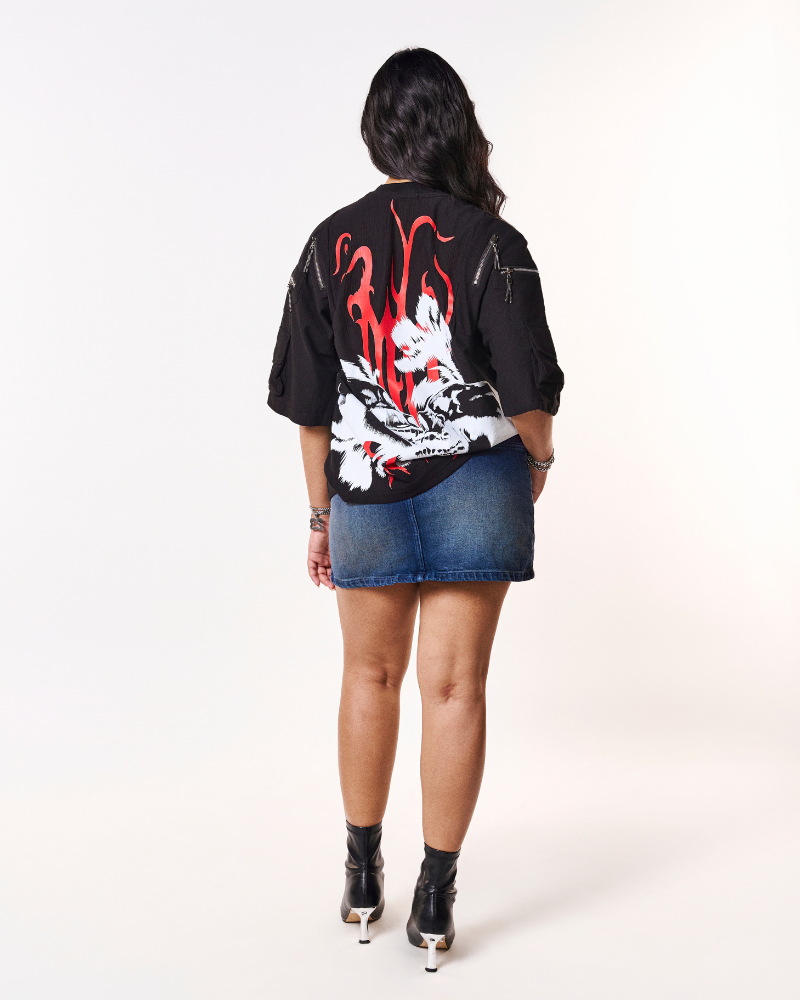 Utility Oversized T-shirt - Black