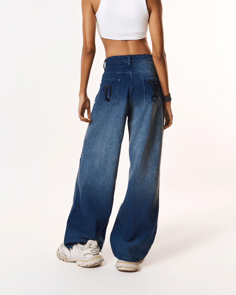 DIRTY KNEES [BAGGY DENIM]