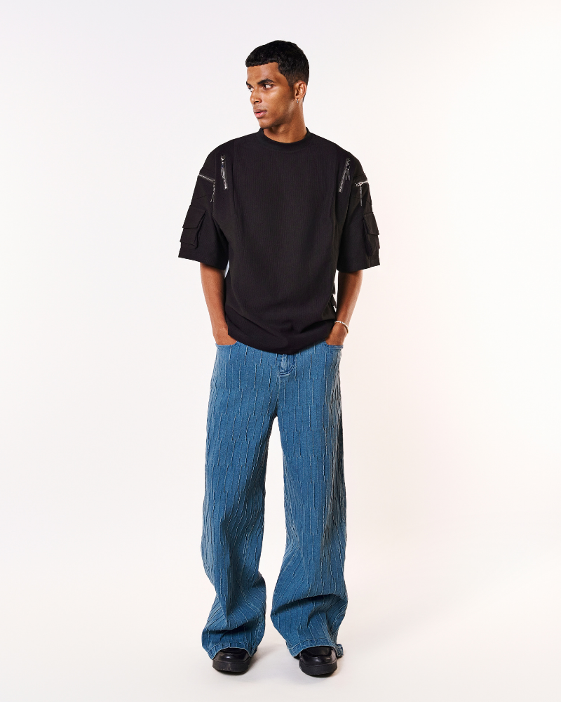 Utility Oversized T-Shirt - Black