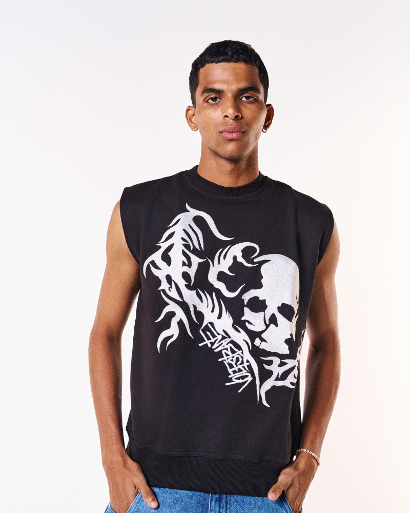 Skull Knit Sweatshirt