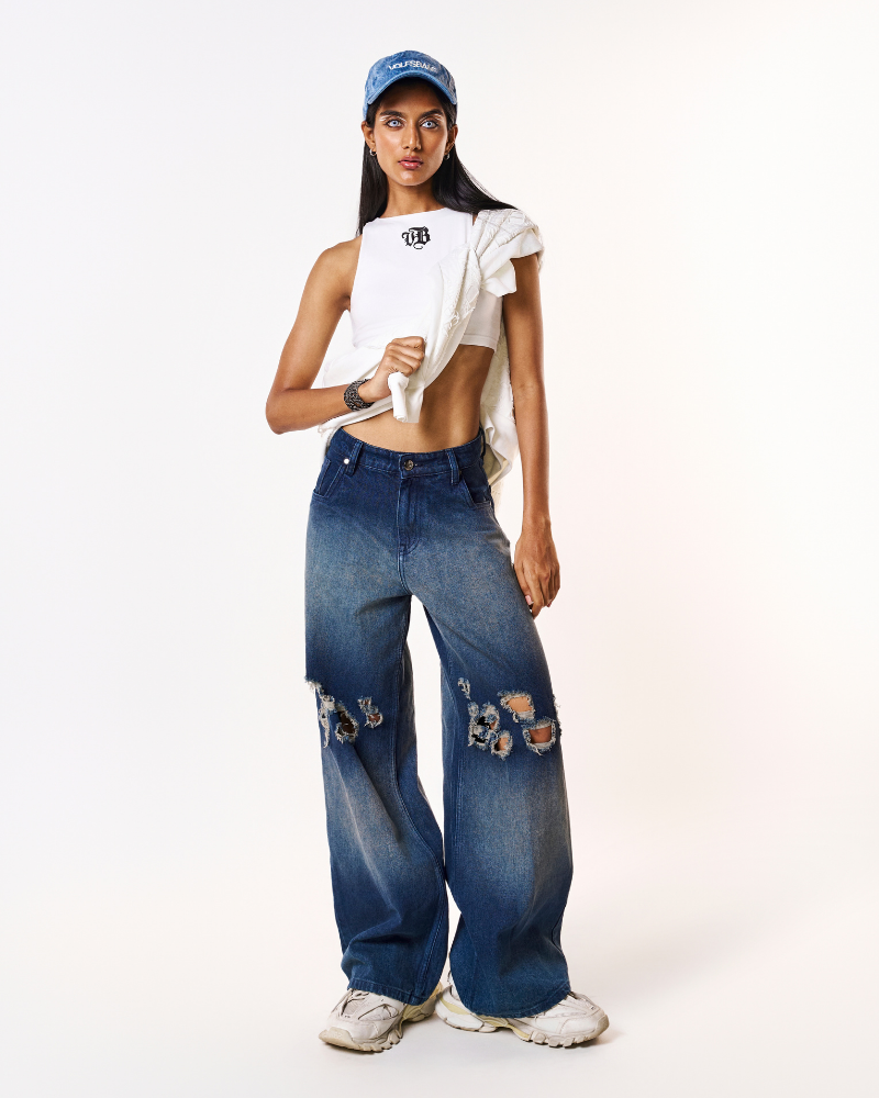 'DIRTY KNEES' DENIM JEANS [BAGGY FIT]