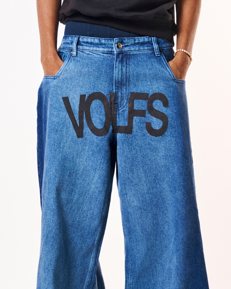 'VOLFS' DENIM JEANS [BAGGY FIT]