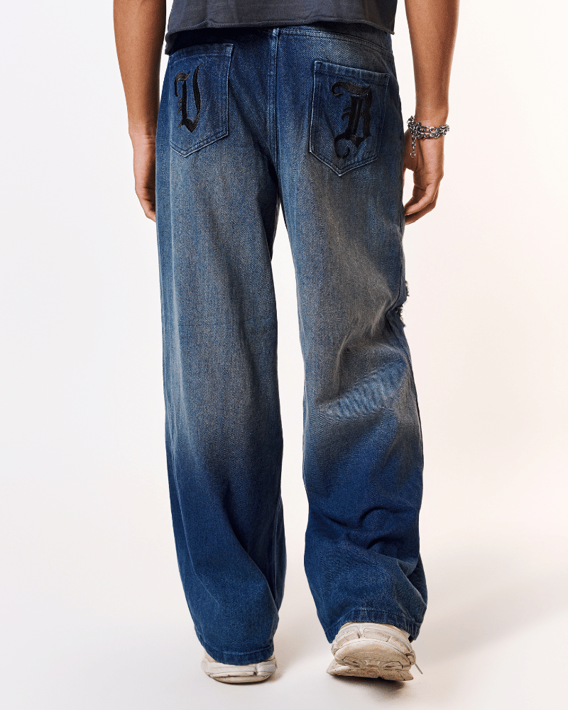 DIRTY KNEES [BAGGY DENIM]