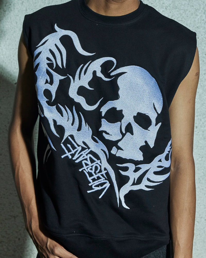 Skull Knit Sweatshirt