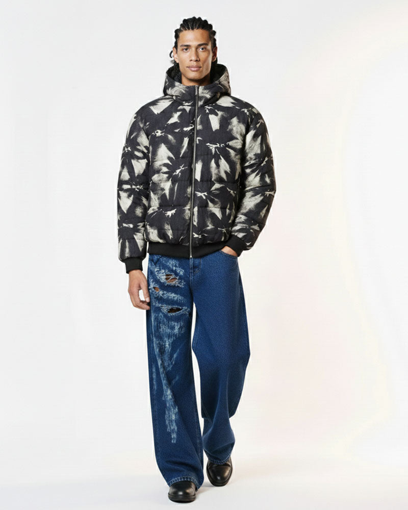 Static Smoke Puffer Jacket (Midnight)