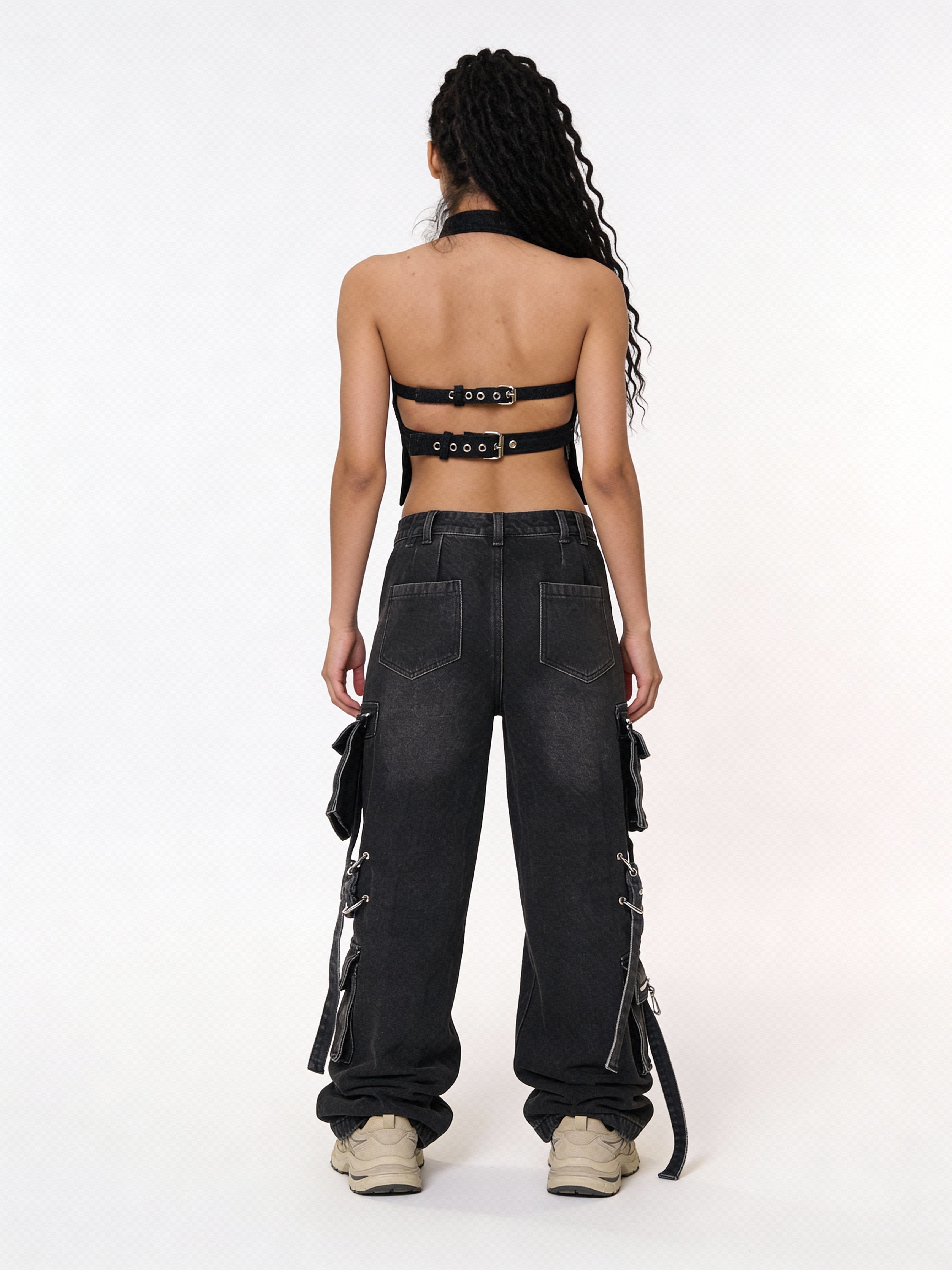 ECLIPSE BLACK DENIM CORSET